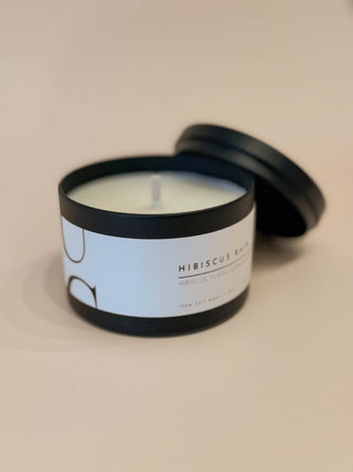 NEW! Matte Black Travel Tin Soy Candle