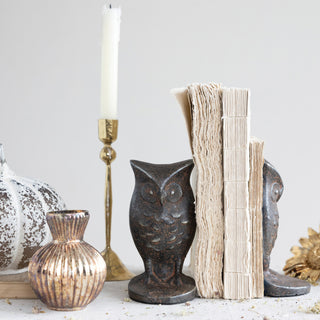 Cast Iron Owl Bookend