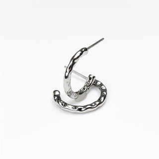 Charley Small Silver Hoops