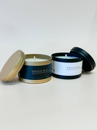 NEW! Matte Black Travel Tin Soy Candle