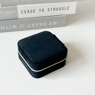 Portable Travel Box Case Velvet Jewelry Organizer