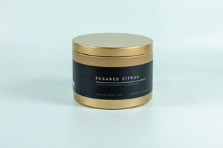 Matte Gold Travel Tin Soy Candle