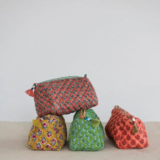 Cotton Voile Zippered Pouch