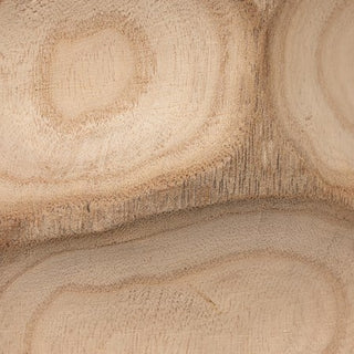 Decorative Carved Paulownia Wood Vase 14.25"