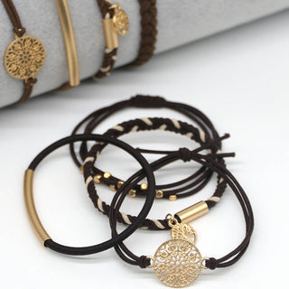 Bohemia elegance & versatility charm hair tie bracelets