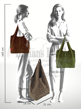 Giannina 221024 Suede Leather Shoulder Bag