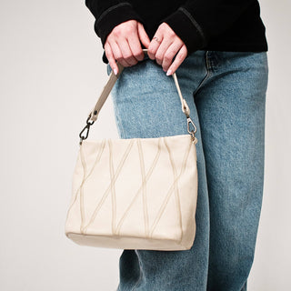 Ivy Diamond Leather Crossbody Bag