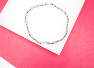 Small Beads Silver Bracelet