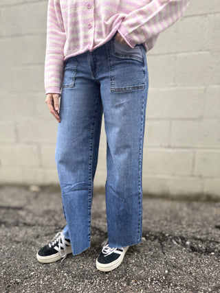 Maya Wide Leg Porkchop Pocket Success  by Kut from the Kloth