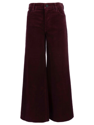 Meg High Rise Dark Plum Mini Cord