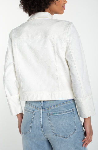 White Cropped Jacket by Liverpool