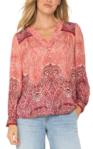 Long Sleeve Popover Top