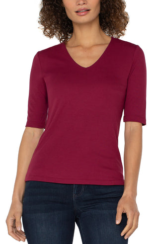Half Sleeve Top Cherry