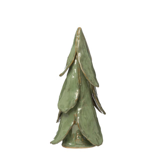 Medium handmade mint glazed stoneware tree by Creative Co-op – view 2
