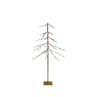 Pre-Lit Plastic Tree with Plug & 96 LED Lights