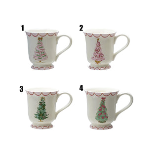 Stoneware mug with Christmas tree by Creative Co-op – view 2