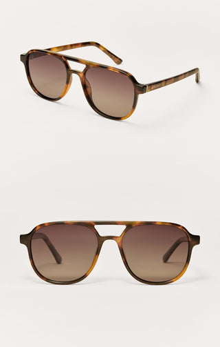 Tourist Sunglasses Brown Tortoise-Gradient