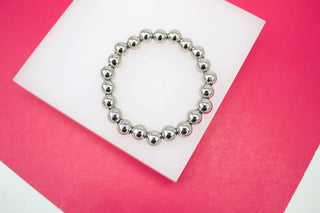 Small Beads Silver Bracelet