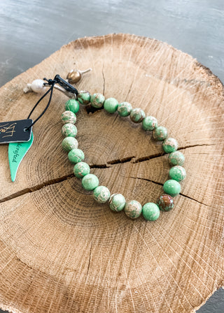 Knot Bracelet in Grass Green - Lois Pearl Boutique